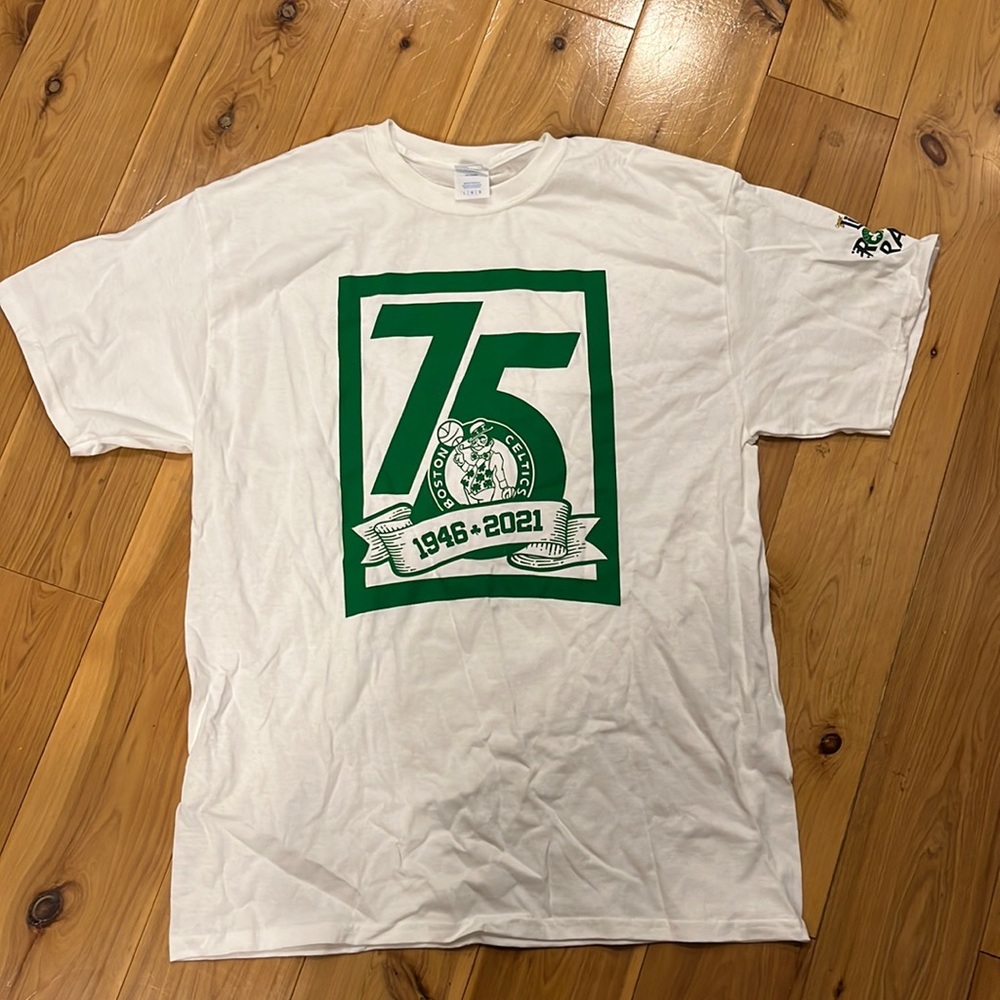 Celtics Miller Lite Road Rally 75th anniversary t-shirt